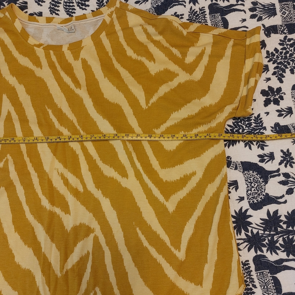 Wonderly Women's Zebra Print Shirt - Yellow - Picture 4 of 7